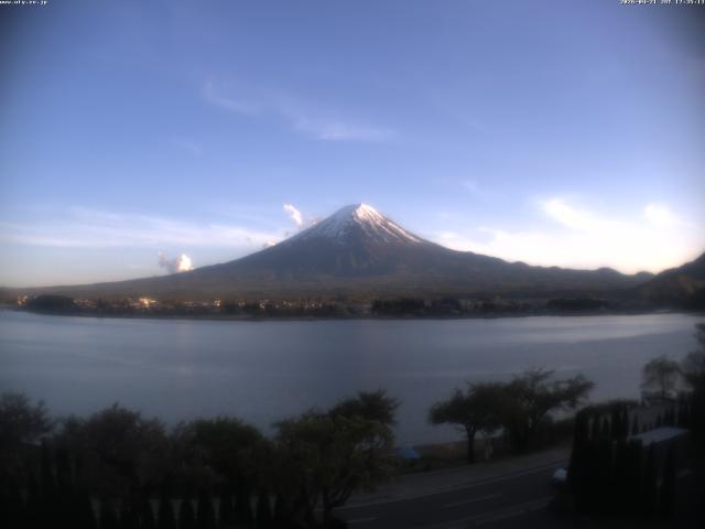 河口湖からの富士山