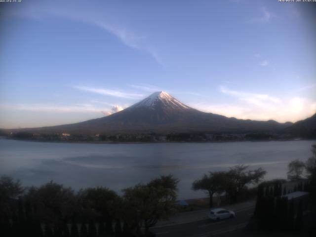 河口湖からの富士山