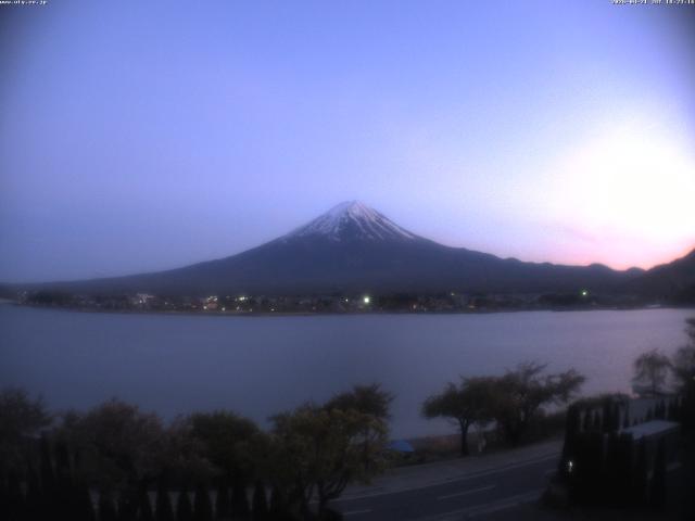 河口湖からの富士山
