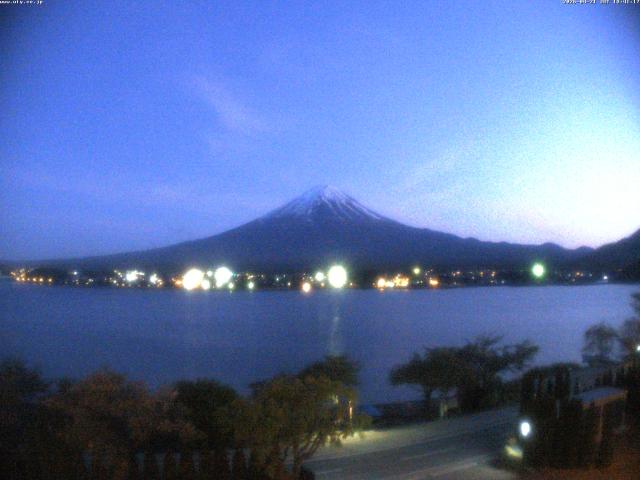 河口湖からの富士山