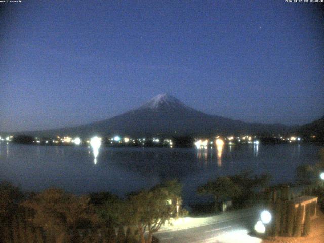 河口湖からの富士山