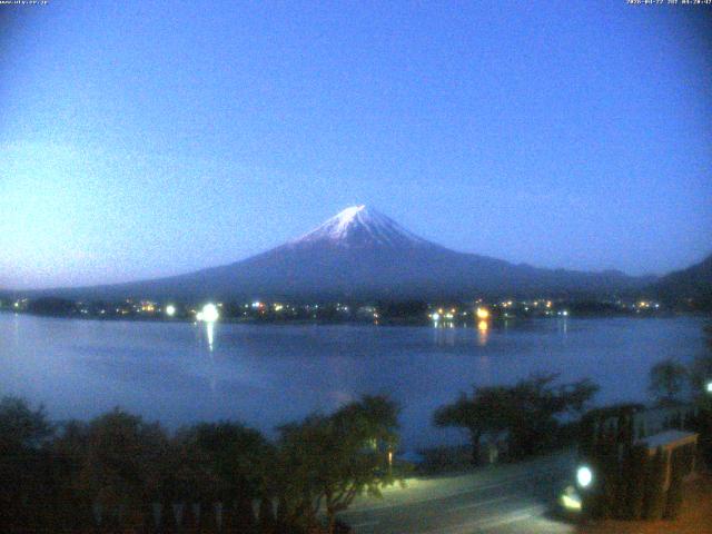 河口湖からの富士山