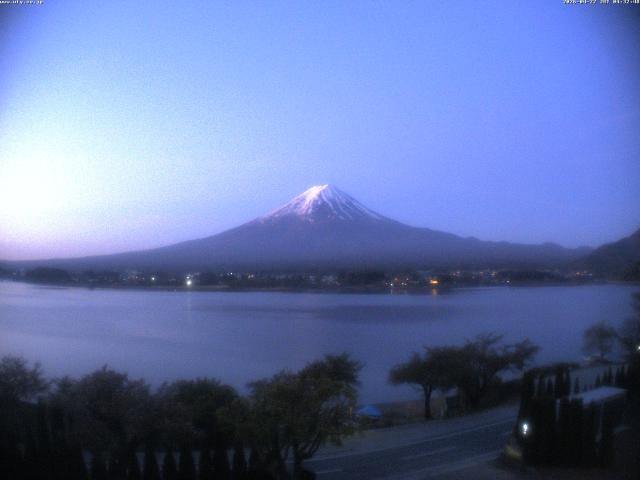 河口湖からの富士山