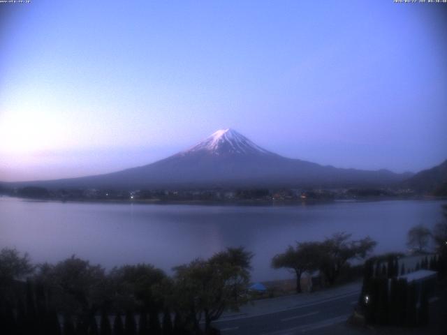 河口湖からの富士山