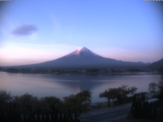 河口湖からの富士山