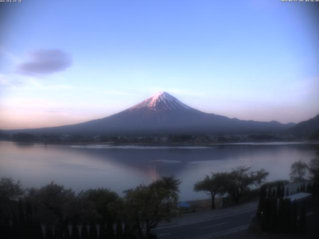 河口湖からの富士山