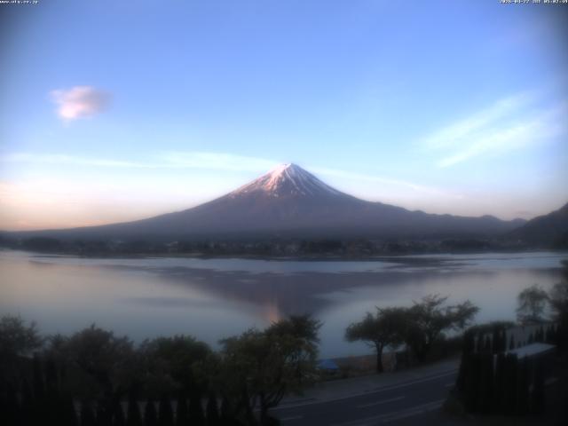 河口湖からの富士山