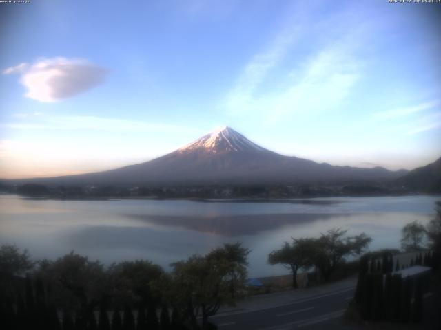 河口湖からの富士山