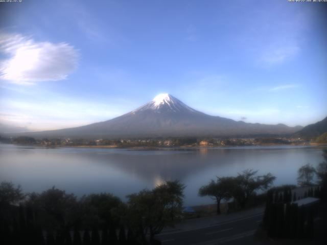 河口湖からの富士山
