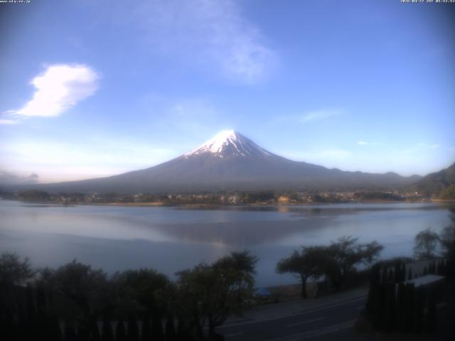 河口湖からの富士山