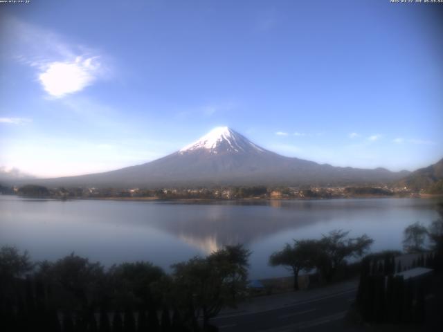 河口湖からの富士山