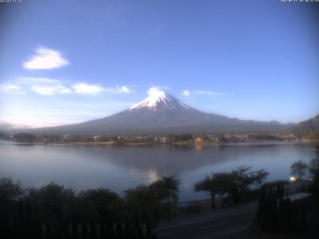 河口湖からの富士山