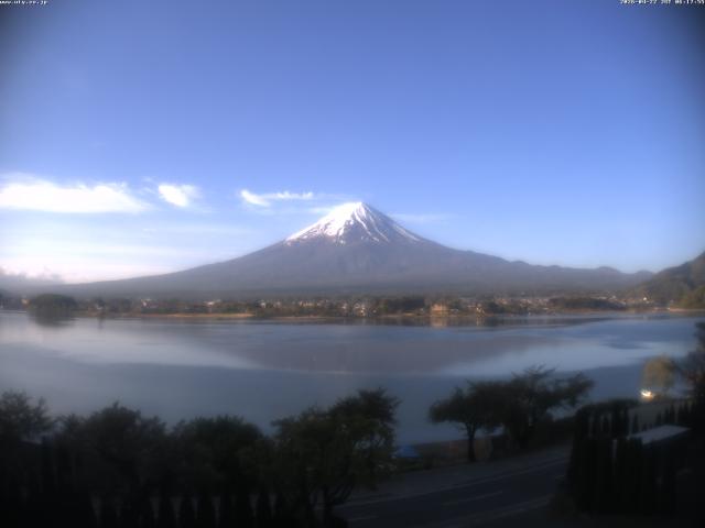 河口湖からの富士山