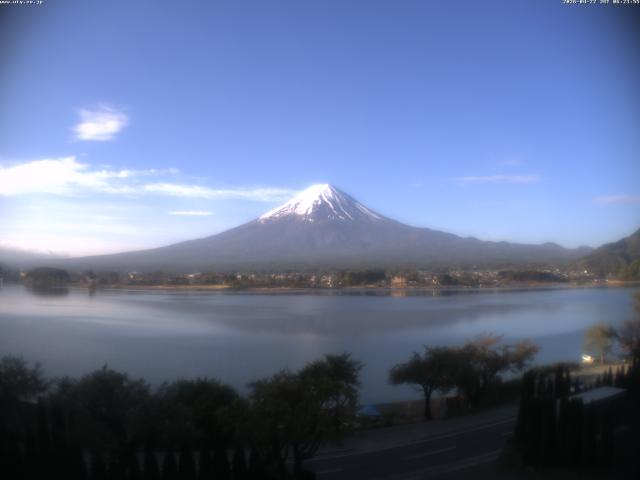 河口湖からの富士山