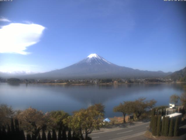 河口湖からの富士山