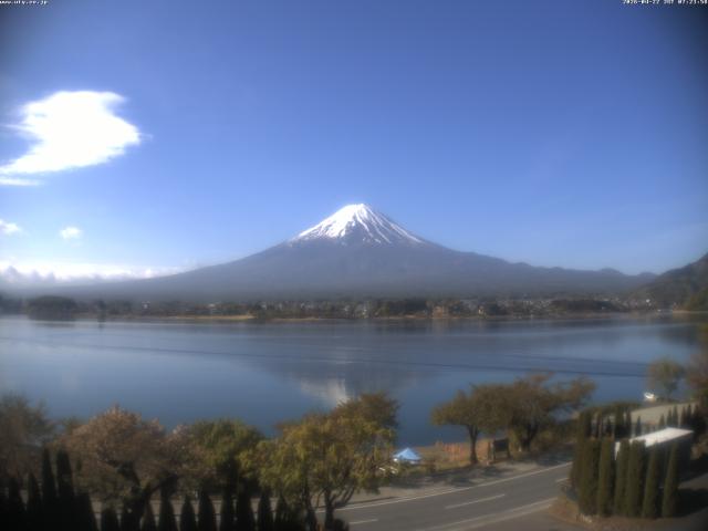 河口湖からの富士山