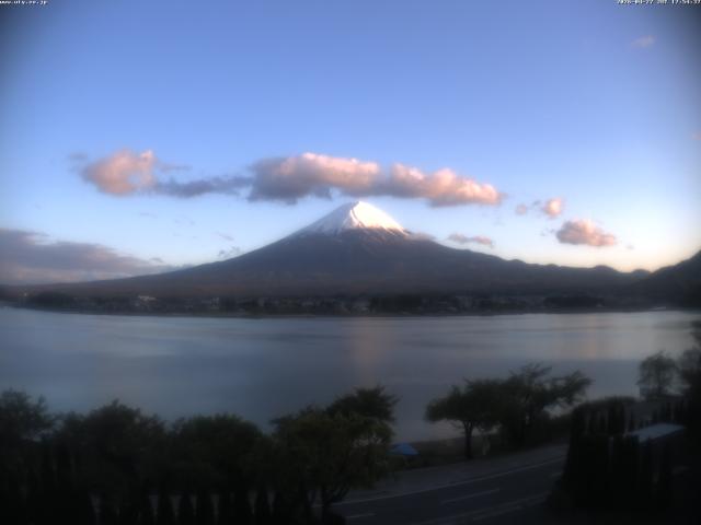 河口湖からの富士山