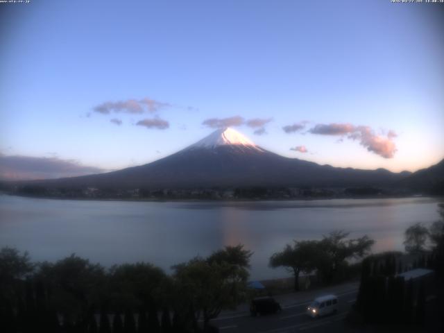 河口湖からの富士山