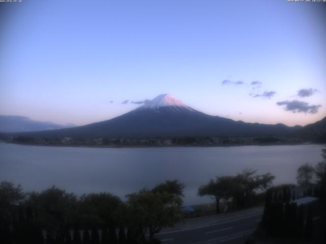 河口湖からの富士山