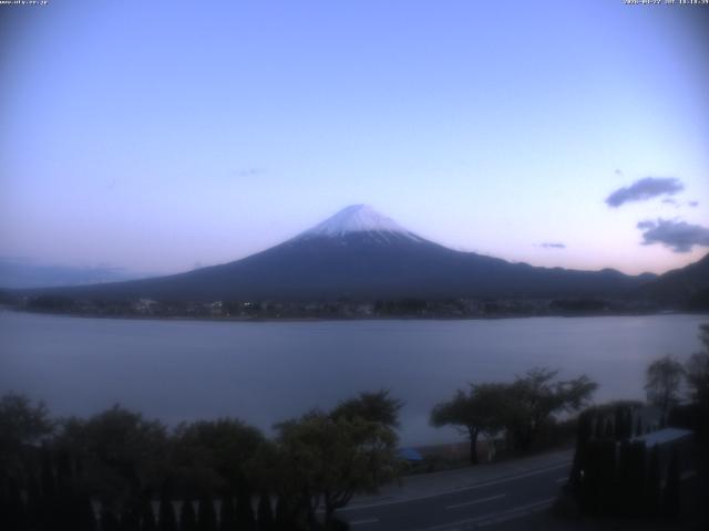 河口湖からの富士山