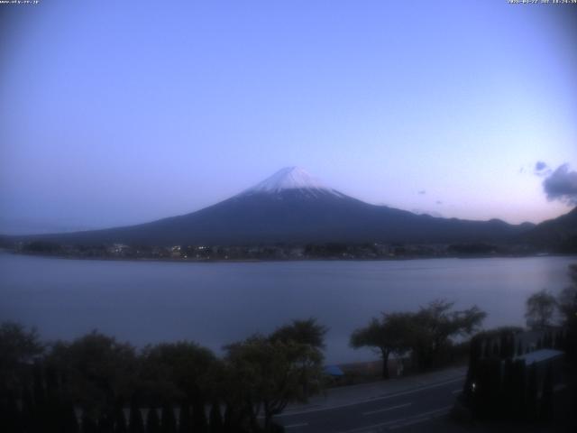 河口湖からの富士山