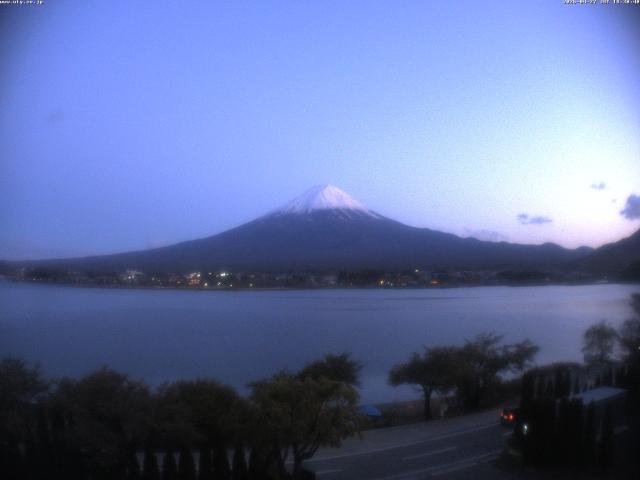 河口湖からの富士山