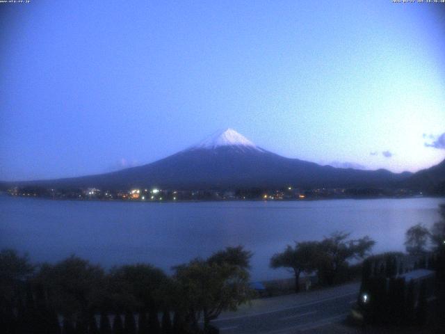 河口湖からの富士山