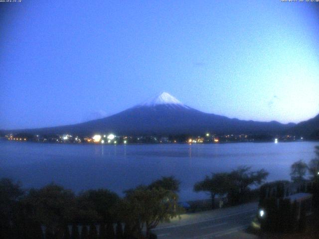 河口湖からの富士山