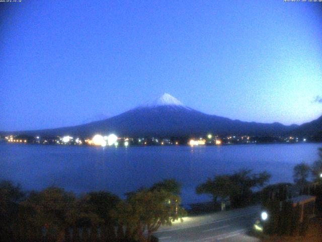 河口湖からの富士山