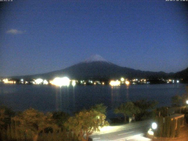 河口湖からの富士山