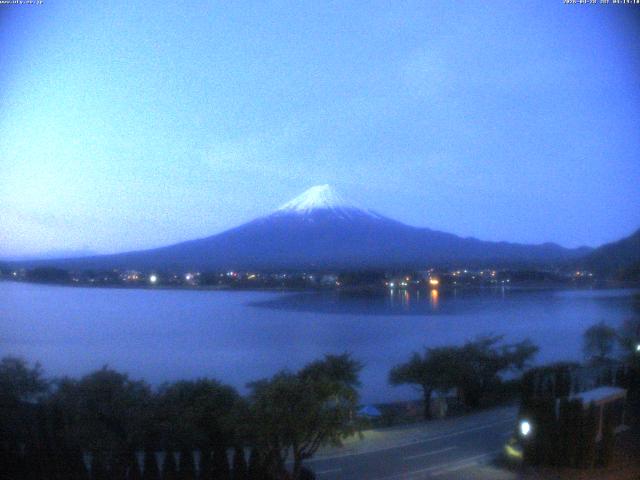 河口湖からの富士山