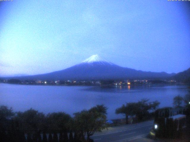 河口湖からの富士山