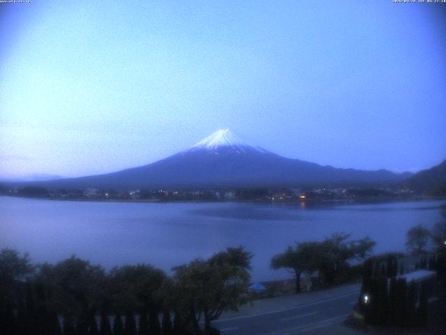 河口湖からの富士山