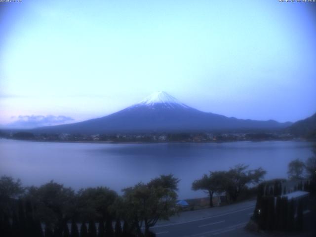 河口湖からの富士山