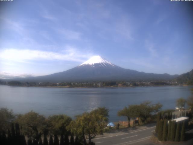 河口湖からの富士山