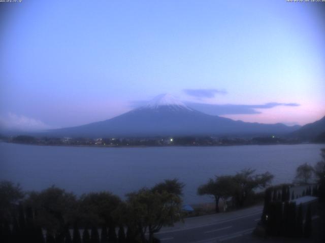 河口湖からの富士山