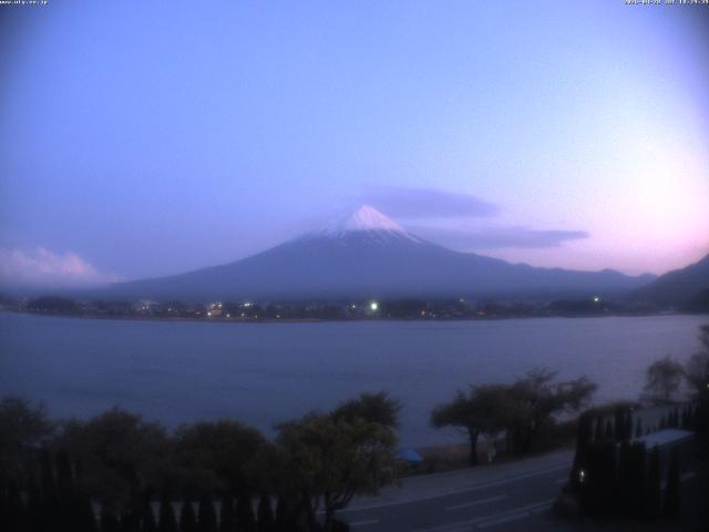 河口湖からの富士山