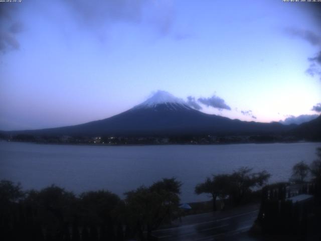 河口湖からの富士山