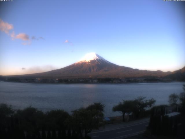 河口湖からの富士山