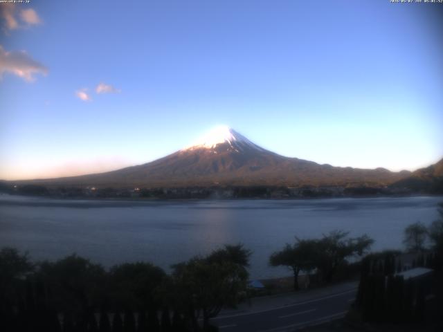 河口湖からの富士山