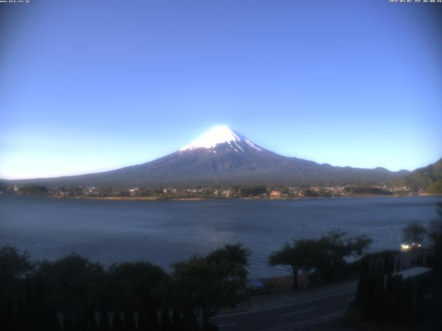河口湖からの富士山