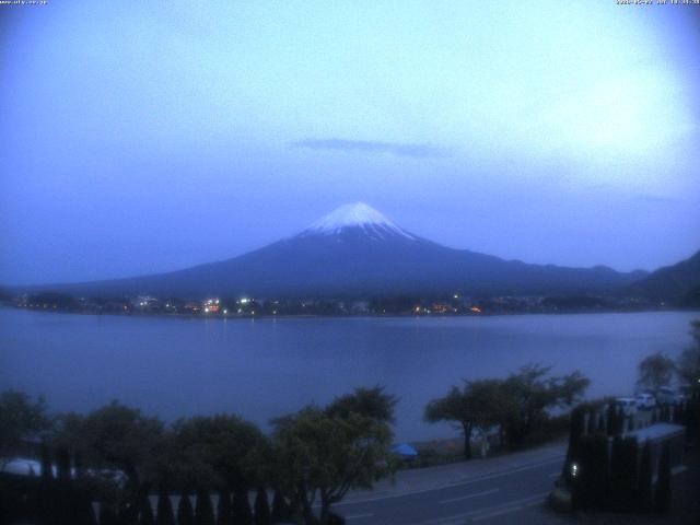 河口湖からの富士山