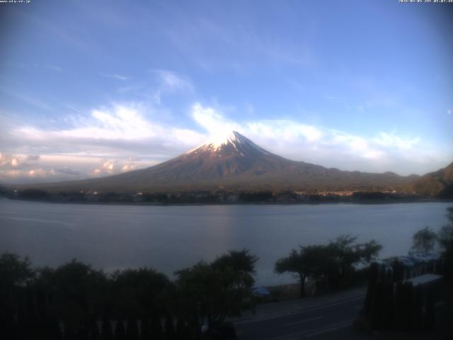 河口湖からの富士山