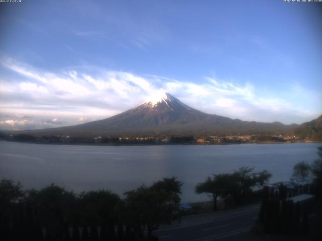 河口湖からの富士山