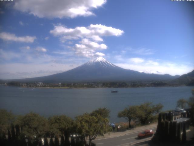 河口湖からの富士山