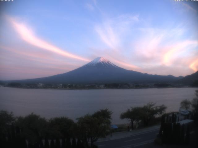河口湖からの富士山