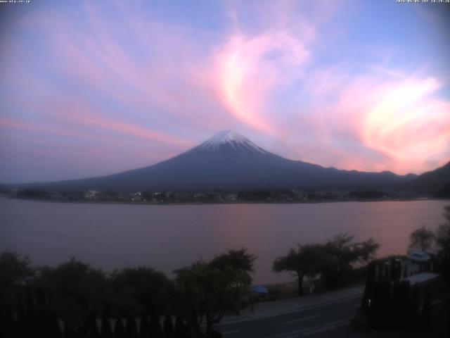 河口湖からの富士山