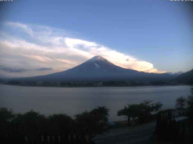 河口湖からの富士山