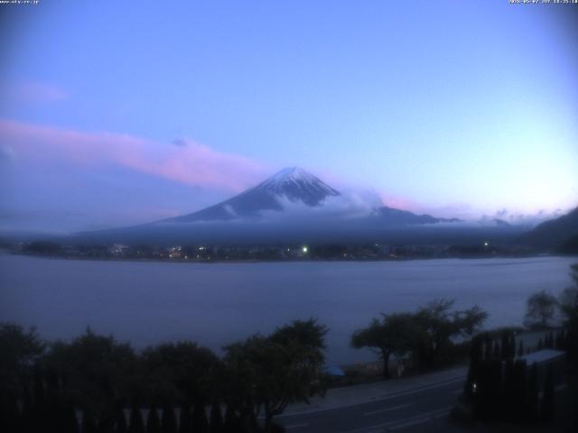 河口湖からの富士山