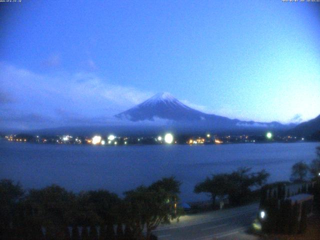 河口湖からの富士山